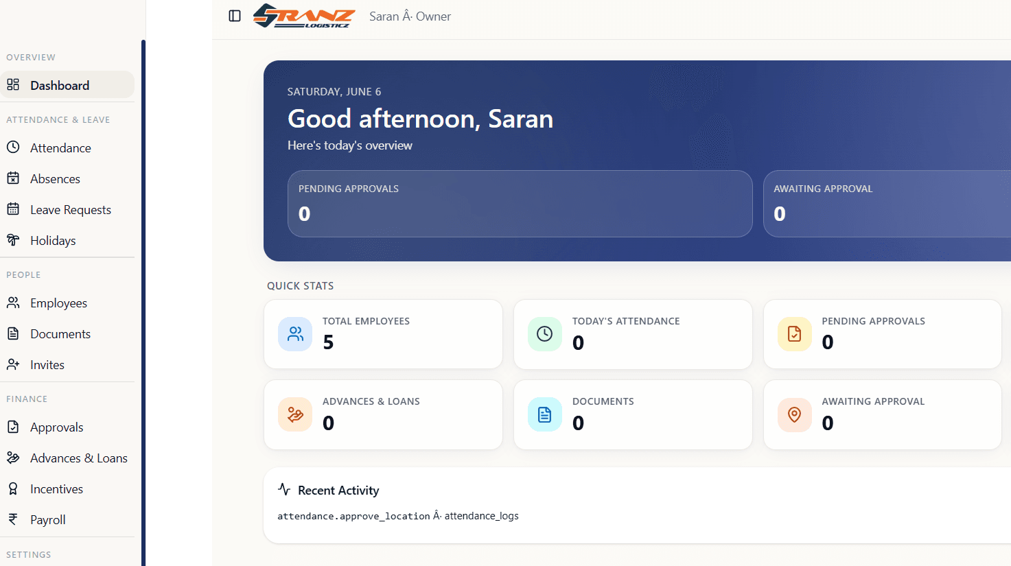 HR Portal preview
