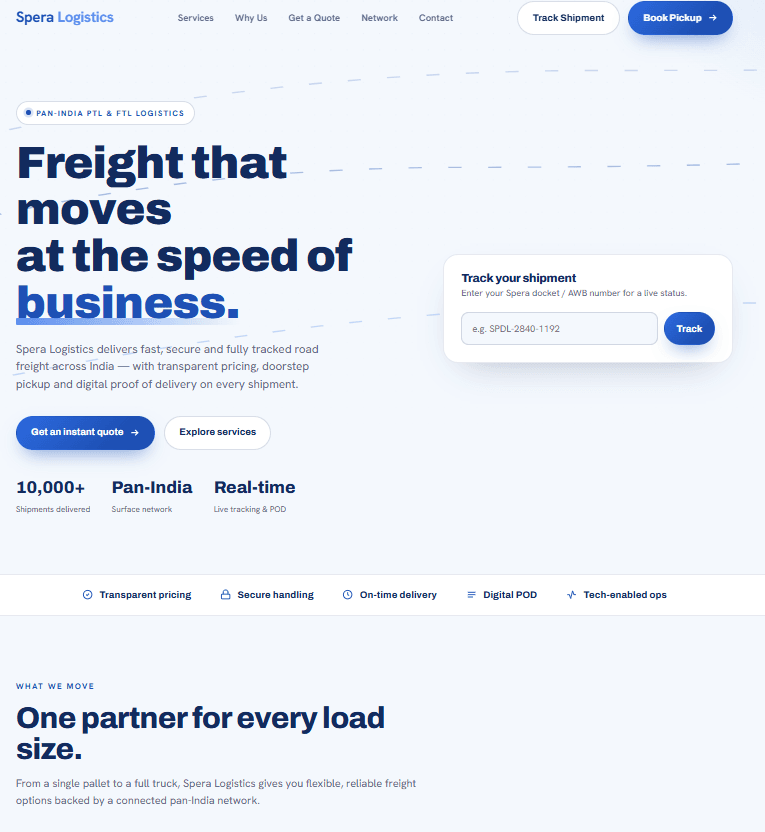 Logistic Template preview